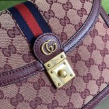人気No1グッチ〔オフィディア 偽物〕ウェブ付き スモールトップハンドルバッグ guk21393