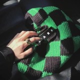 マルニマーケット 偽物◇テックウール製 DIAMONDスモールバッグ グリーン man88679