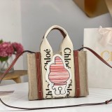 ☆超人気☆マイ メロディ for クロエ woody 偽物 スモールトートバッグ CHC23SS397J7369A CHC23SS39