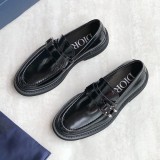 ☆超人気☆ディオール 偽物 EVIDENCE スムースカーフスキン ローファー 3LO123ZGK_H969
