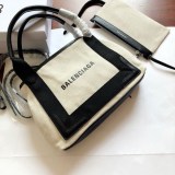 国内即発バレンシアガ ネイビーカバ 偽物 XS 2WAYトート ブラック 3903462HH3N9260