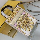 【フェンディ×ヴェルサーチェ 偽物】Fendace◆Sunshine Mini ショッパーバッグ FD8051
