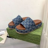 日本未入荷【グッチ】オリジナル GG 厚底スライドサンダル コピー gus20621