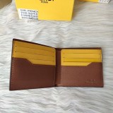 フェンディ ブラウンファブリック 二つ折り財布 コピー 7M0339AJJ8F1HRH