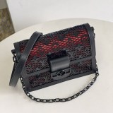 ルイヴィトン ドーフィーヌMINI 偽物 ショルダーバッグ モノグラム 赤 2サイズ vum42972