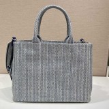 秋冬大セールプラダ デニム ファブリック 2WAYハンドバッグ 偽物 pux72519
