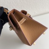 ギフトに最適エルメス ケリー20 偽物 外縫い ゴールド エプソン バッグ erk21543