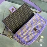 ★日本!!人気！フェンディ バゲット ラフィアバッグ FFクロシェ 偽物 fel31085
