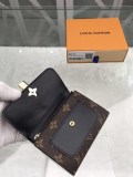 ルイヴィトン 財布 コピー 日本完売 ポルトフォイユ フラワー コンパクト 黒 M62578