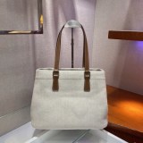 人気[プラダ] カナパ x レザー トートバッグ偽物 / ショッピングバッグ 1BG356