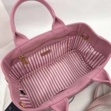 稀少プラダ カナパ 偽物 x レザー トートバッグ / ショッピングバッグ puw66028