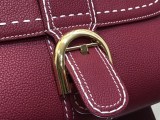 累積売上総額第１位！デルボー ブリヨン Ivoryステッチ ミディアムハンドバッグ 偽物 Deq07021