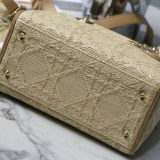 【日本未発売】レディディオール お洒落な ★ハンドバッグ コピー★ 天然ラフィア dey75709