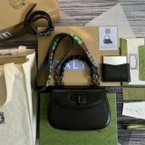 世界中で大人気♪グッチ バンブー 偽物 スモール トップハンドルバッグ 3色 gub92465