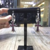 【日本未発売】クロムハーツ ピアス 偽物 タイニー CHクロス フープ イアリング Kux18727