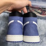 ナイキ エアジョーダン1 偽物 レトロ ハイ OG サミット ホワイト/ブルー ムーン-ブラック 555088-115