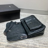 日本未入荷サンローラン ショルダーバッグ 偽物 ニキ ミディアム クリンクルヴィンテージレザー Saz69051
