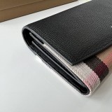 送料無料 バーバリーElmoreWalletハウスチェック長財布 Bak42224