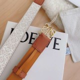 【ロエベ】ブレイデッドアナグラムベルト スーパーコピー 4.0cm lok62489