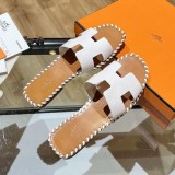 争奪戦エルメス Oran sandal オラン レザー＆キャンバス サンダル 偽物 送込 ery30046