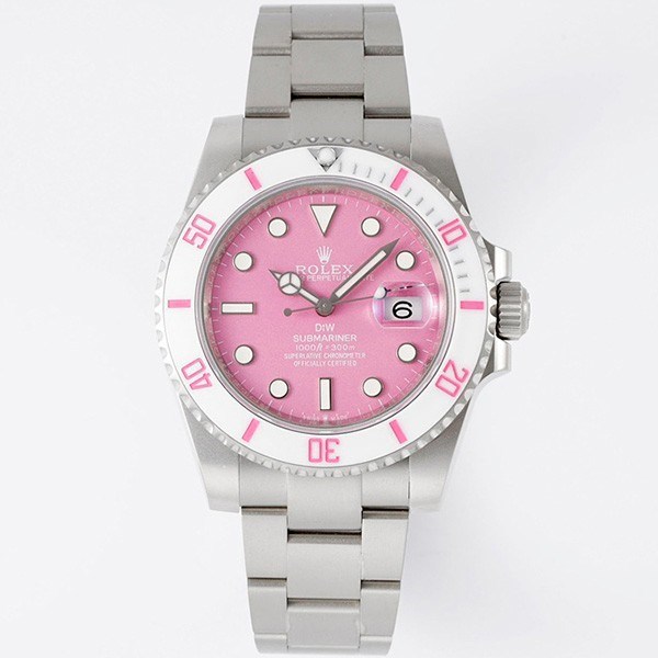 稀少 DiW ロレックス コピー サブマリーナ FUCHSIA ros46614
