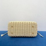 世界中で大人気♪レディディオール 偽物 ウィッカー&ジャカード ミディアム バッグ M0565CMVN_M925