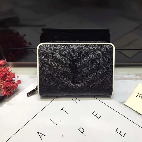 確保済み サンローラン Womens 偽物 ラウンドファスナー財布