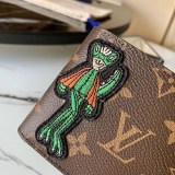 ルイヴィトン ウォレット 偽物 モノグラム アニマル 二つ折り財布 M80156