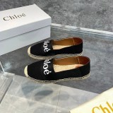 クロエ 偽物“woody”フラットエスパドリーユ CHC21U447R4001