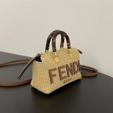 フェンディ ミニ バイ ザ ウェイ コピー ラフィアバッグ fey38323