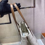 ギフトに最適 プラダ LINEN BLEND トート バッグ 偽物 pur48086