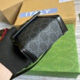 送料込 グッチ GG 付き ミニ バッグ 偽物 ロゴ モノグラム ブラック gux68464