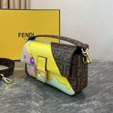 稀少 フェンディ バゲットFF刺繍 ハウンド コピー ショルダーバッグ fex67487