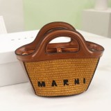 ☆超人気☆綺麗な マルニ TROPICALIA マイクロ かごバッグ 偽物 マルニ ハンモックバッグ man33481