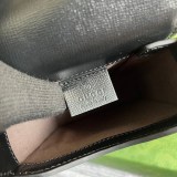 送料込 グッチ GG 付き ミニ バッグ 偽物 ロゴ モノグラム ブラック gux68464