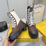 世界中で大人気♪フェンディ 偽物 Ankle Boots アンクル バイカー ブーツ fek42082