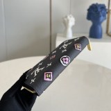一目惚れ♪​ルイヴィトン ジッピー・ウォレット 長財布  偽物 モノグラム 黒系 M80683