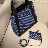 ☆超人気☆バレンシアガ トートバッグ コピー/NAVY CABAS S ネイビーカバス bam92594