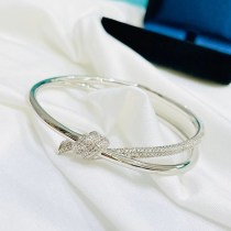 超話題!ティファニー Knot ダブル ロウ ヒンジ バングル 偽物 Tii89547