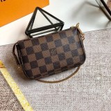 2020-21年秋冬 ルイヴィトン ショルダーバッグ 偽物 エベヌ ダミエ ミニ・アクセソワール vuo13285
