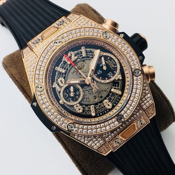 稀少ウブロ 腕時計 偽物 ビッグバン ダイヤモンド ゴールド huc61505