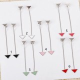 【お洒落★】プラダ シンボルペンダントピアス コピーシルバー925 パラジウム puh96403