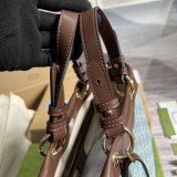 大人気!!新色グッチ GGブラウンデニム 偽物 ショルダーバッグ gue51218