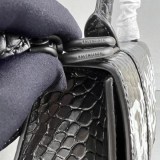 21-22AW バレンシアガ アワーグラスシェイプ 偽物Smallトップハンドルバッグ baq09864