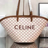 【限定カラー】セリーヌ トートバッグ 偽物 トリオンフキャンバス ミディアム Ceh50733