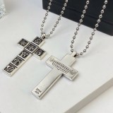 完売必至 クロムハーツ ネックレス 偽物 CHクロス フレームチャーム ボールチェーン Kuz25737