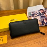 人気急上昇フェンディ ジップアラウンド 長財布 偽物 ブラック バッグ バグズ ジッパーウォレット カスタマイズ fen64906
