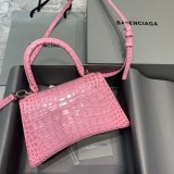 人気急上昇バレンシアガ クロコダイル型押し*HOURGLASS コピー ハンドルバッグ bat99914