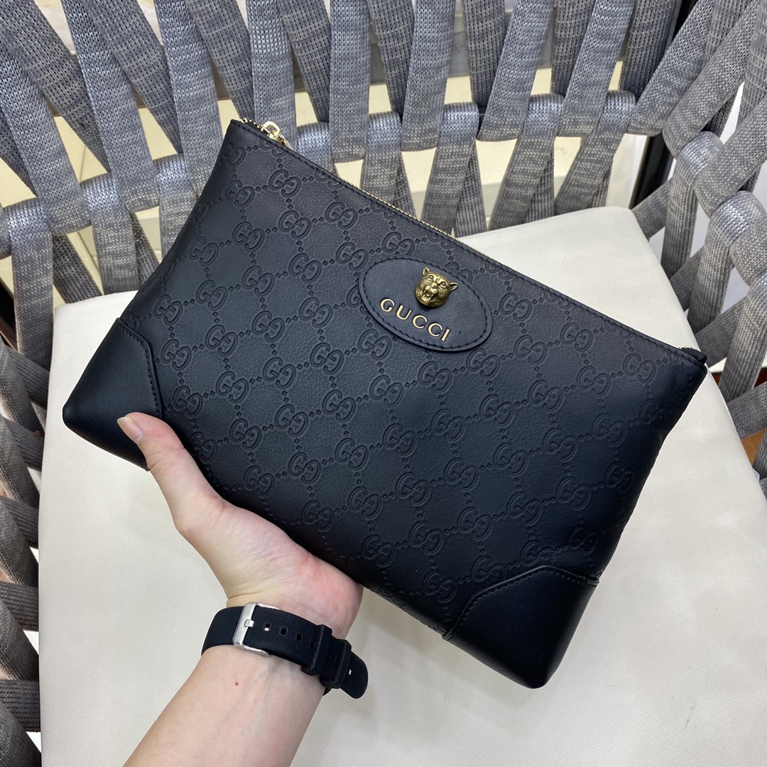 日本未入荷  グッチ メンズ クラッチバッグ 偽物