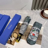 高品質♪♪♪ 2024 ディオール 新作 雨晴兼用折りたたみ傘 自動開閉 偽物